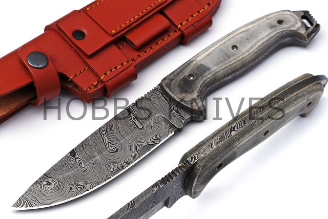 Damascus Bushcraft Knife